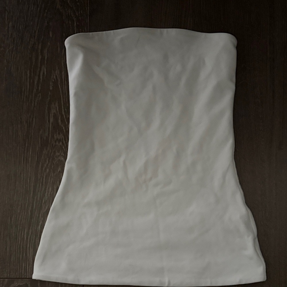 Babaton White Strapless Tank Top